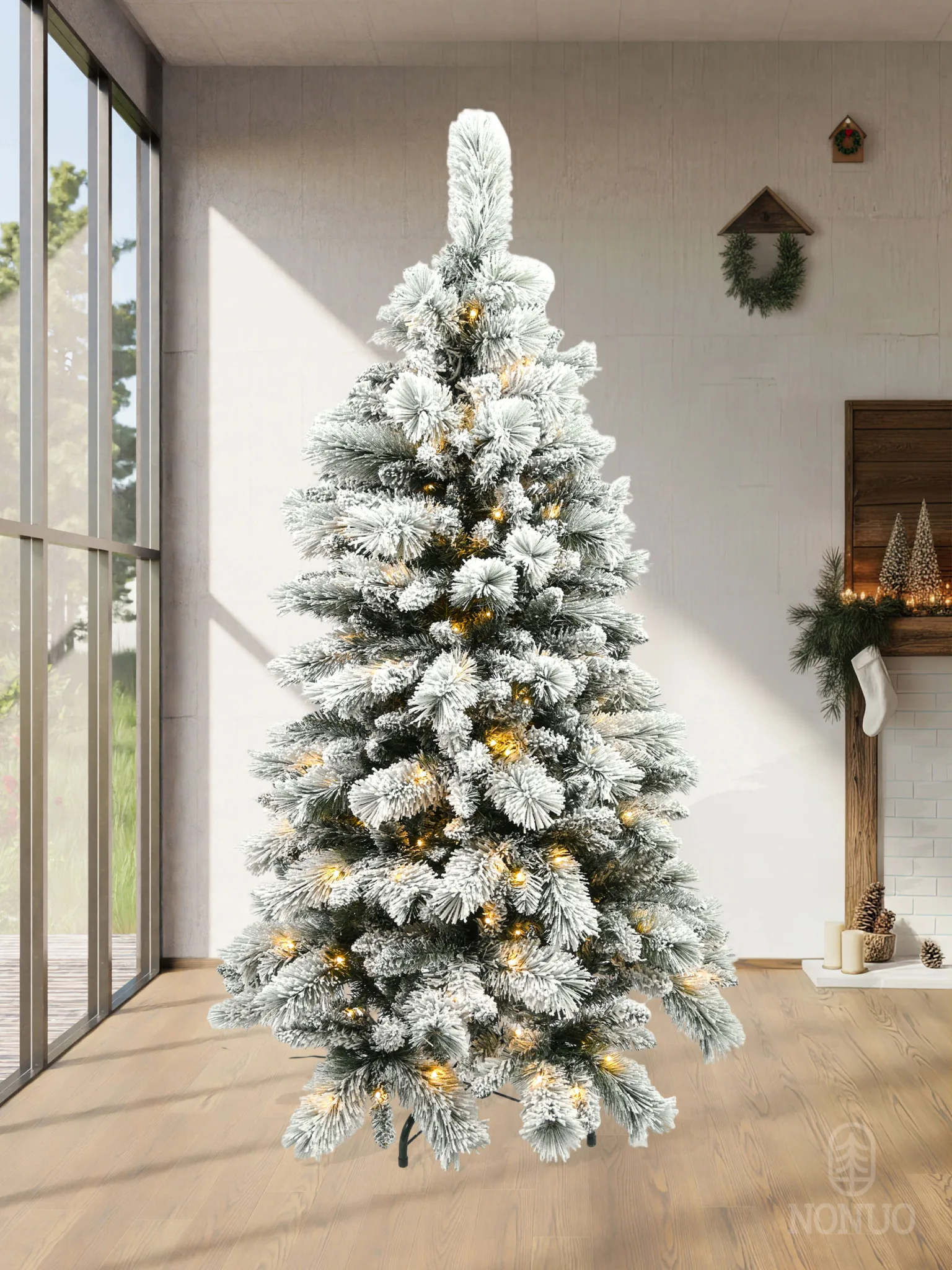 NONUO-Artificial-Christmas-Tree-JPN-TF-L-SY, NONUO artificial Christmas tree, realistic holiday decoration tree
