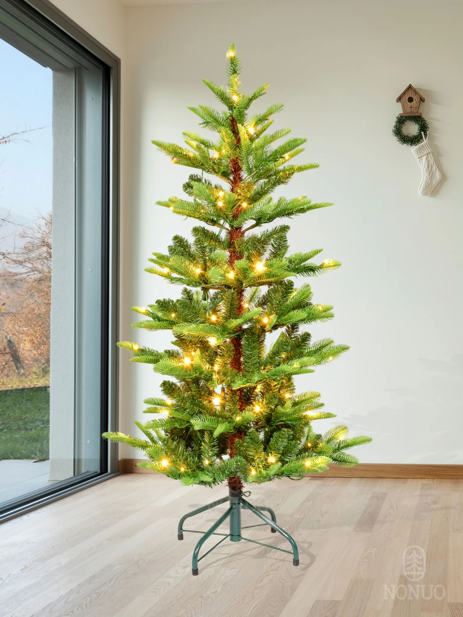 NONUO-Artificial-Christmas-Tree-WPS-TL-SY, NONUO artificial Christmas tree, realistic holiday decoration tree
