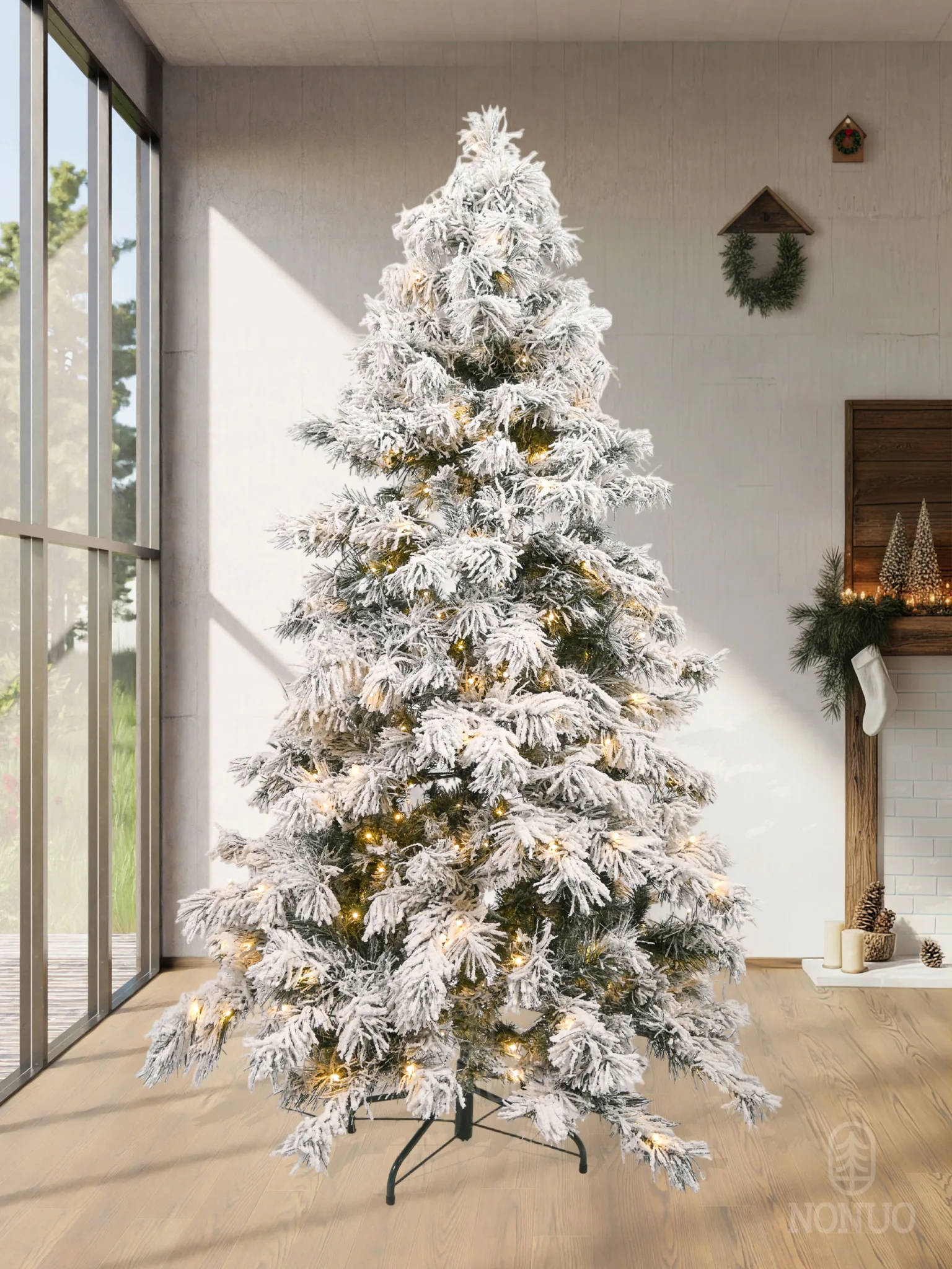 NONUO-Artificial-Christmas-Tree-ZSW-TSL-SY, NONUO artificial Christmas tree, realistic holiday decoration tree