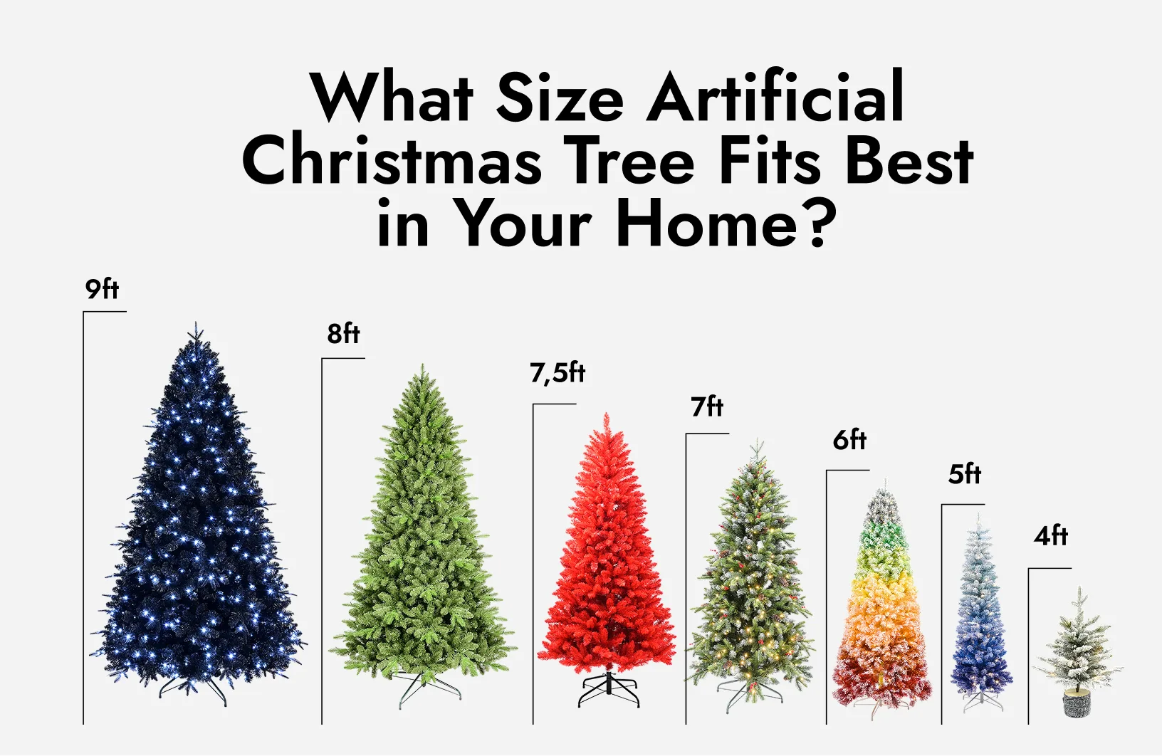 NONUO Artificial Christmas Trees for Every Home, Great Value